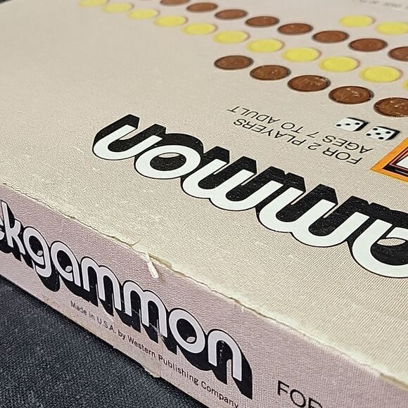 Vintage 1973 Backgammon Board Game By Whitman - Picture 5 of 8